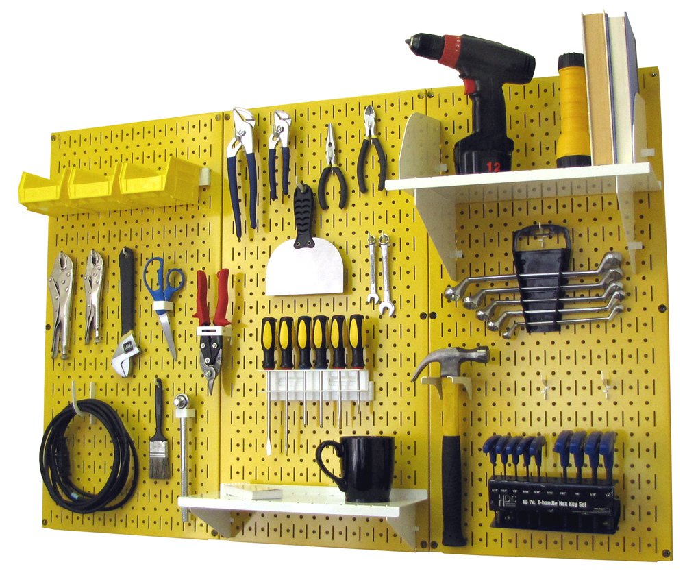Wall Control Metal Workbench Tool Organizer System