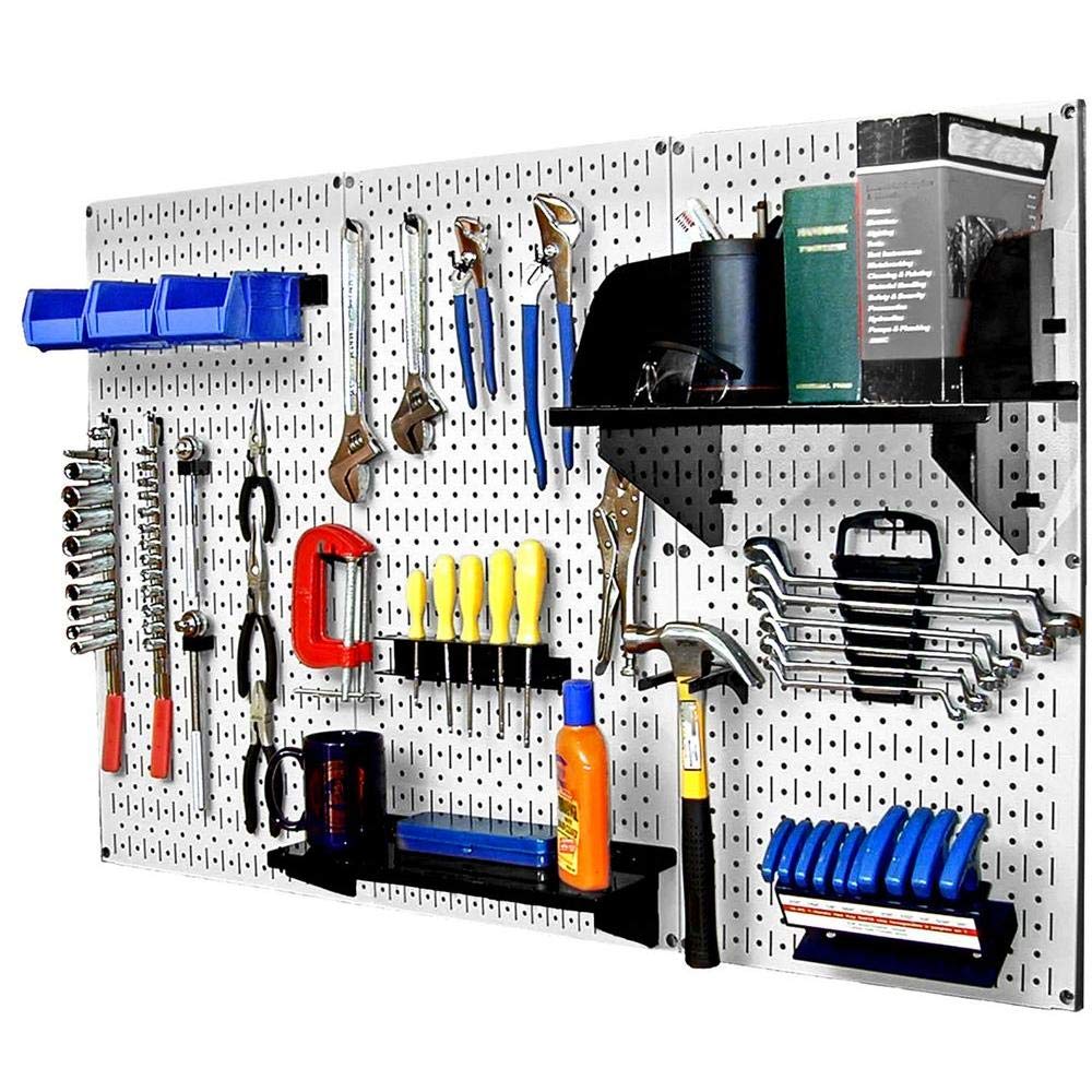 Wall Control Metal Workbench Tool Organizer System