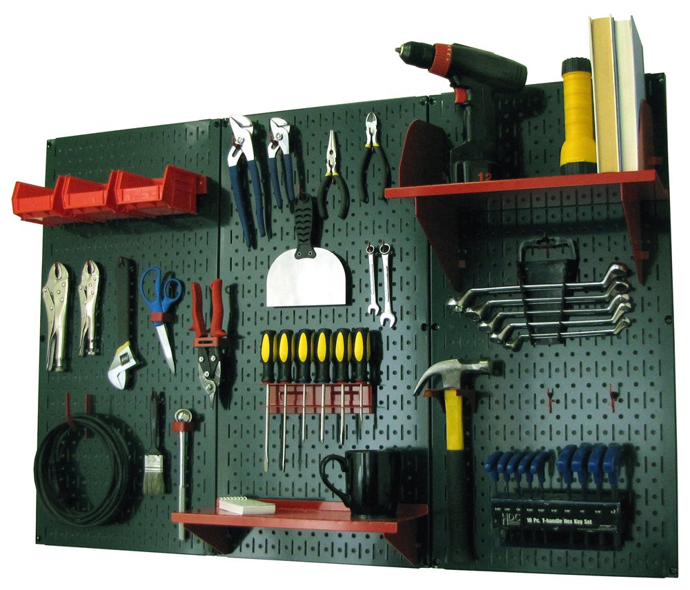 Wall Control Metal Workbench Tool Organizer System
