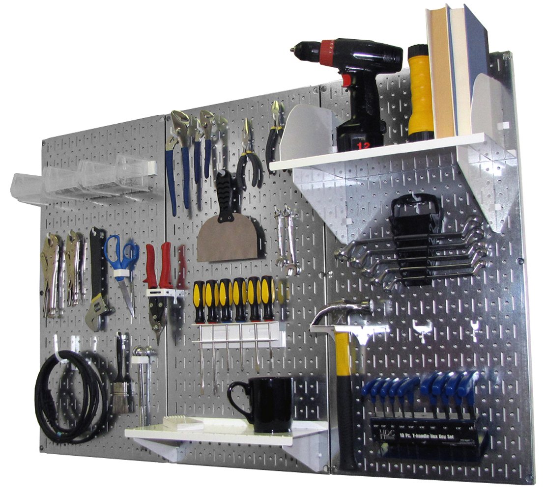 Wall Control Metal Workbench Tool Organizer System