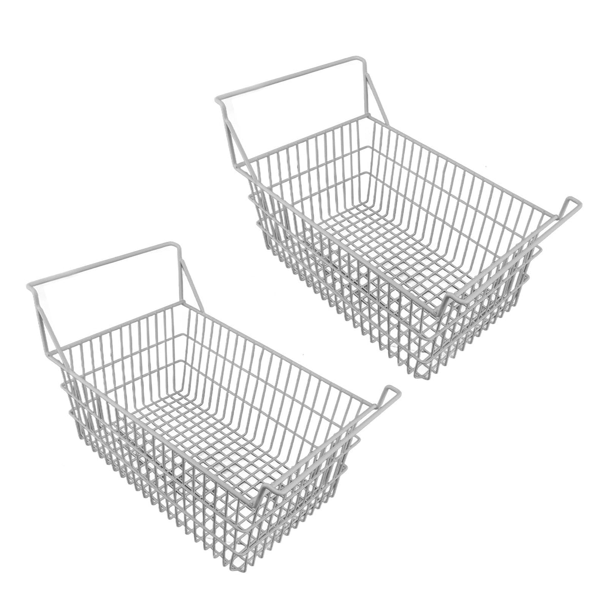 FTVOGUE Freezer Baskets, Wire Storage Bins Organizer with High Low Handles
