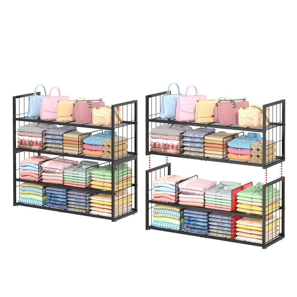 Hongtamoya Freestanding Clothing Rack for Closet Storage