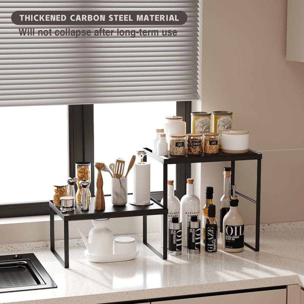 Magheo Stackable Kitchen Cabinet & Countertop Shelf Organizer