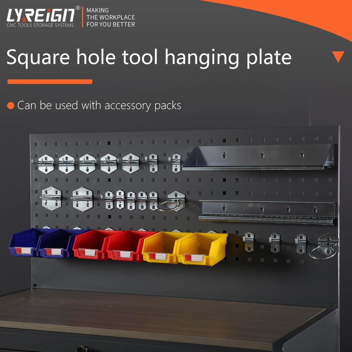 LYREIGN Drill Bit Storage Dispenser Cabinet, 1/16"–1/2"