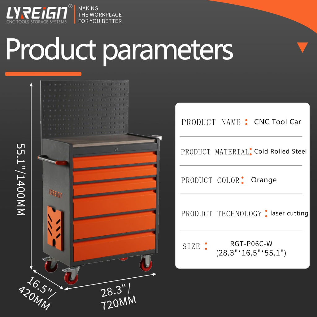 LYREIGN Drill Bit Storage Dispenser Cabinet, 1/16"–1/2"