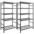 Sakugi 5-Tier Steel Garage Storage Shelves, 2-Pack