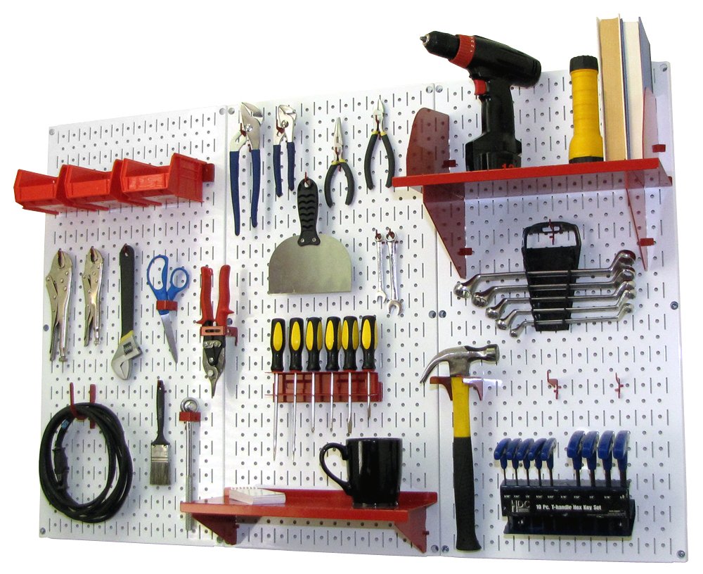 Wall Control Metal Workbench Tool Organizer System