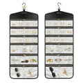 CHICECO 40-Pocket Hanging Jewelry Organizer with Zippers
