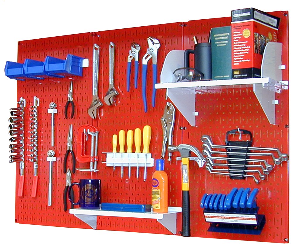 Wall Control Metal Workbench Tool Organizer System