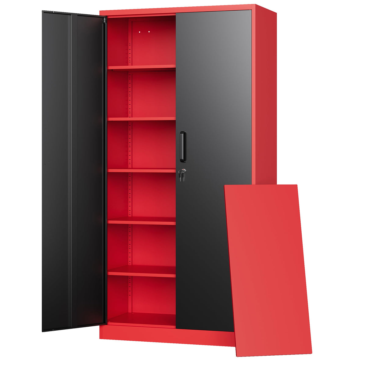 Letaya Metal Storage Cabinet with Doors & Shelves