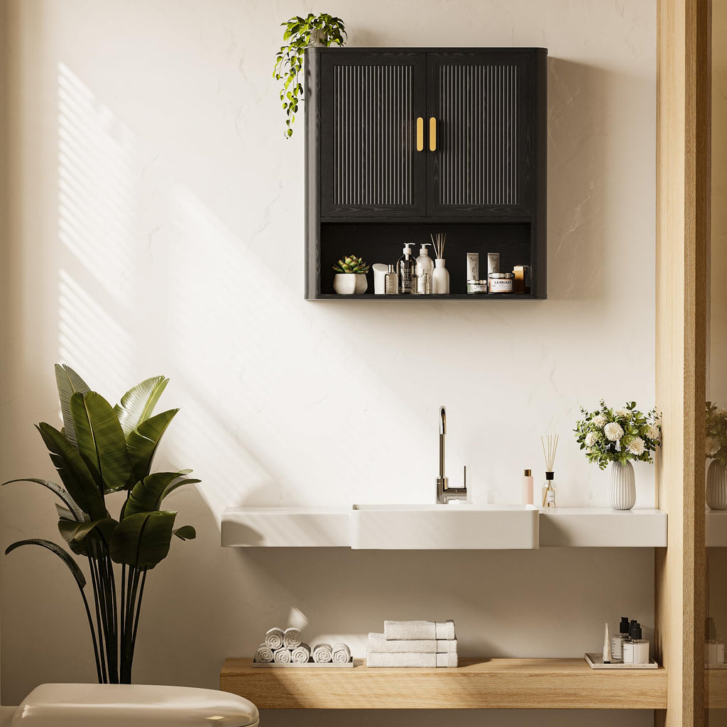 INNOD Wall-Mounted Bathroom Storage Cabinet with Shelf