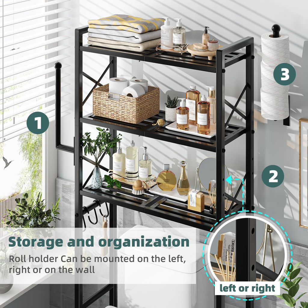 Simple Trending 3-Tier Over-Toilet Bathroom Storage Rack
