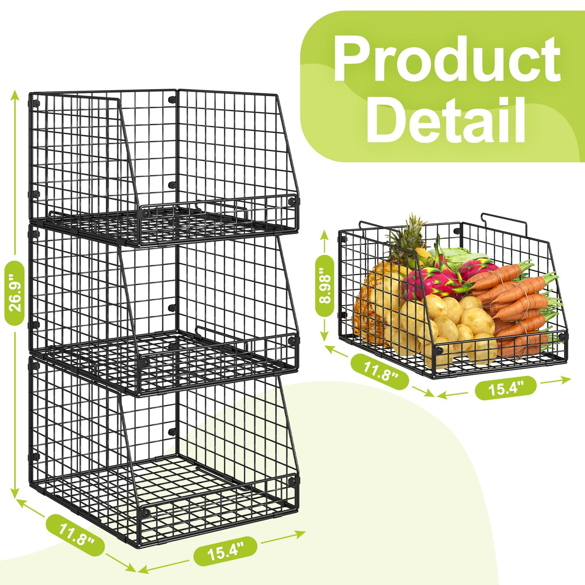 Stackable Wire Baskets 20260818