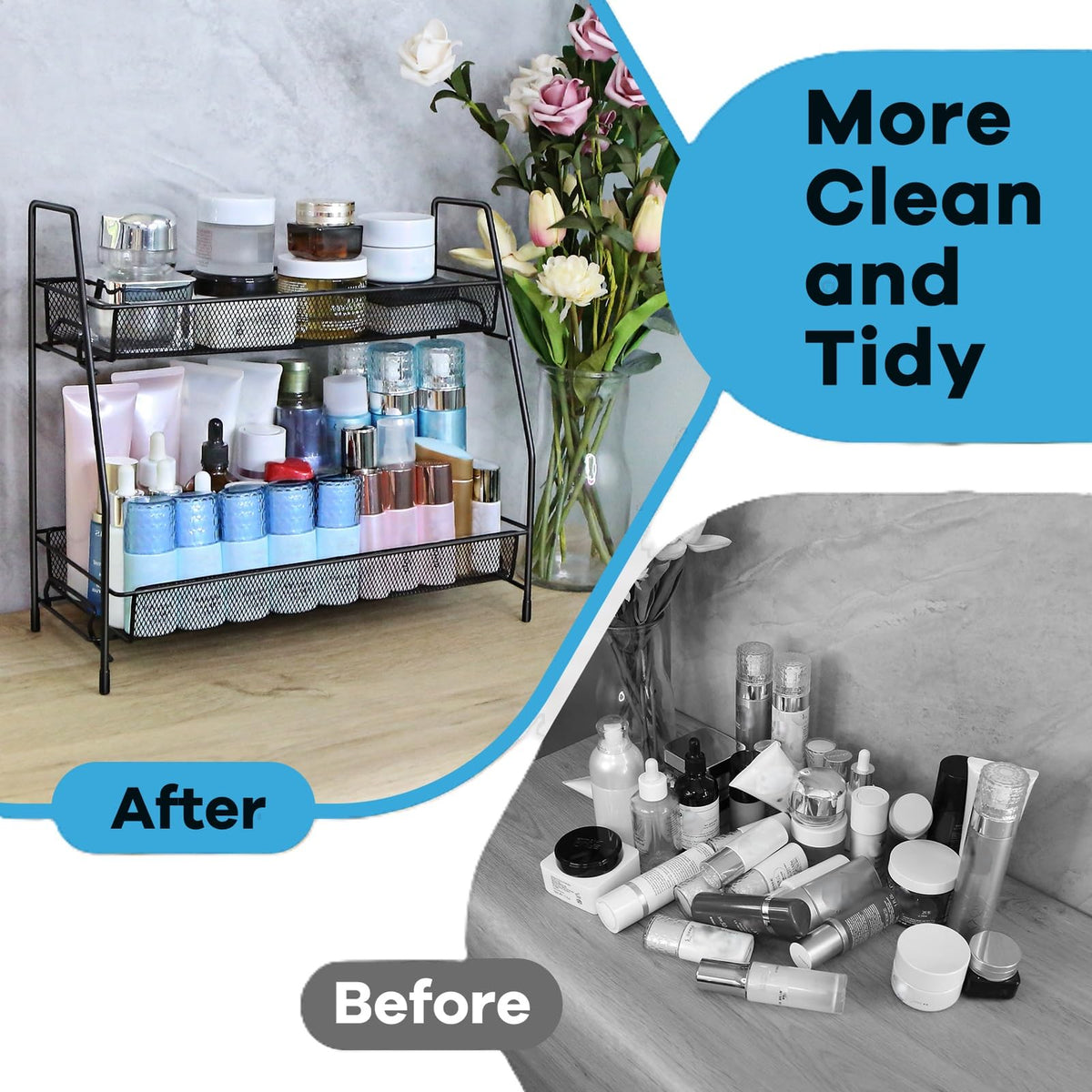 SPISPI Countertop & Cabinet Storage Organizer Rack