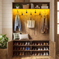 VASAGLE Hall Tree with Coat Rack & Shoe Storage