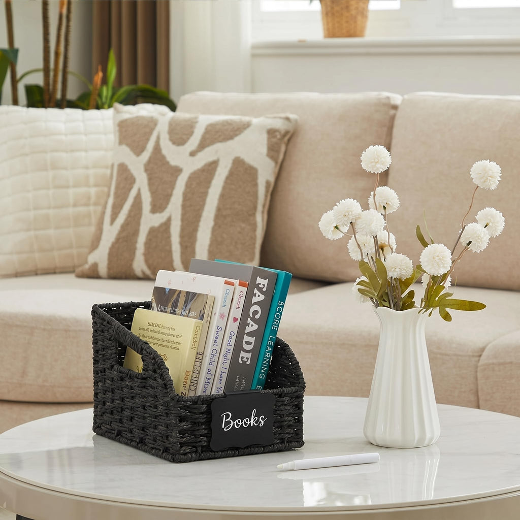 Stylave Wicker Storage Baskets for Organizing, 3-Pack