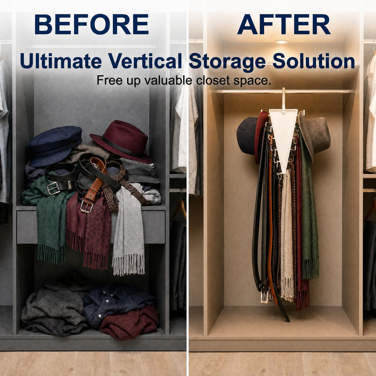 V-Shaped Double-Sided Space-Saving Closet Hanger