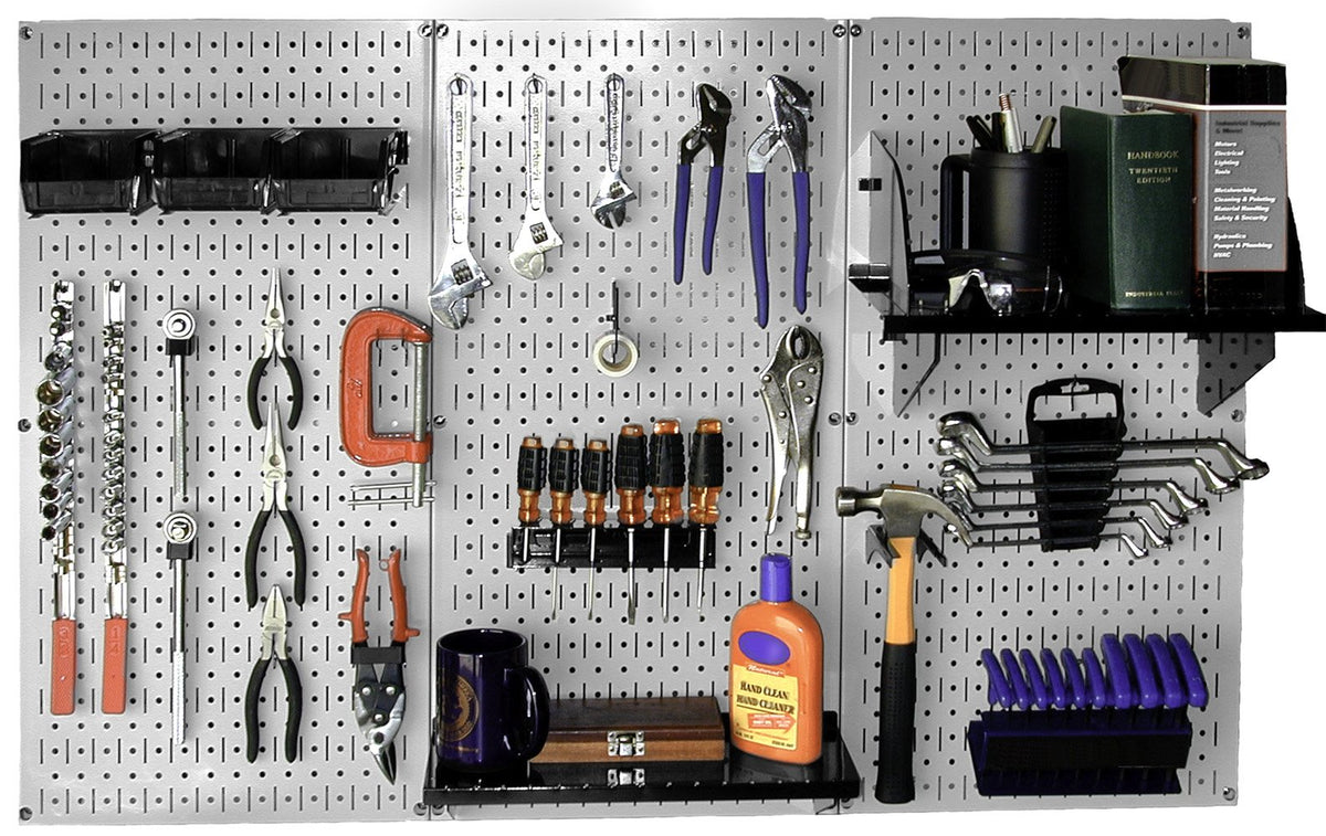 Wall Control Metal Workbench Tool Organizer System