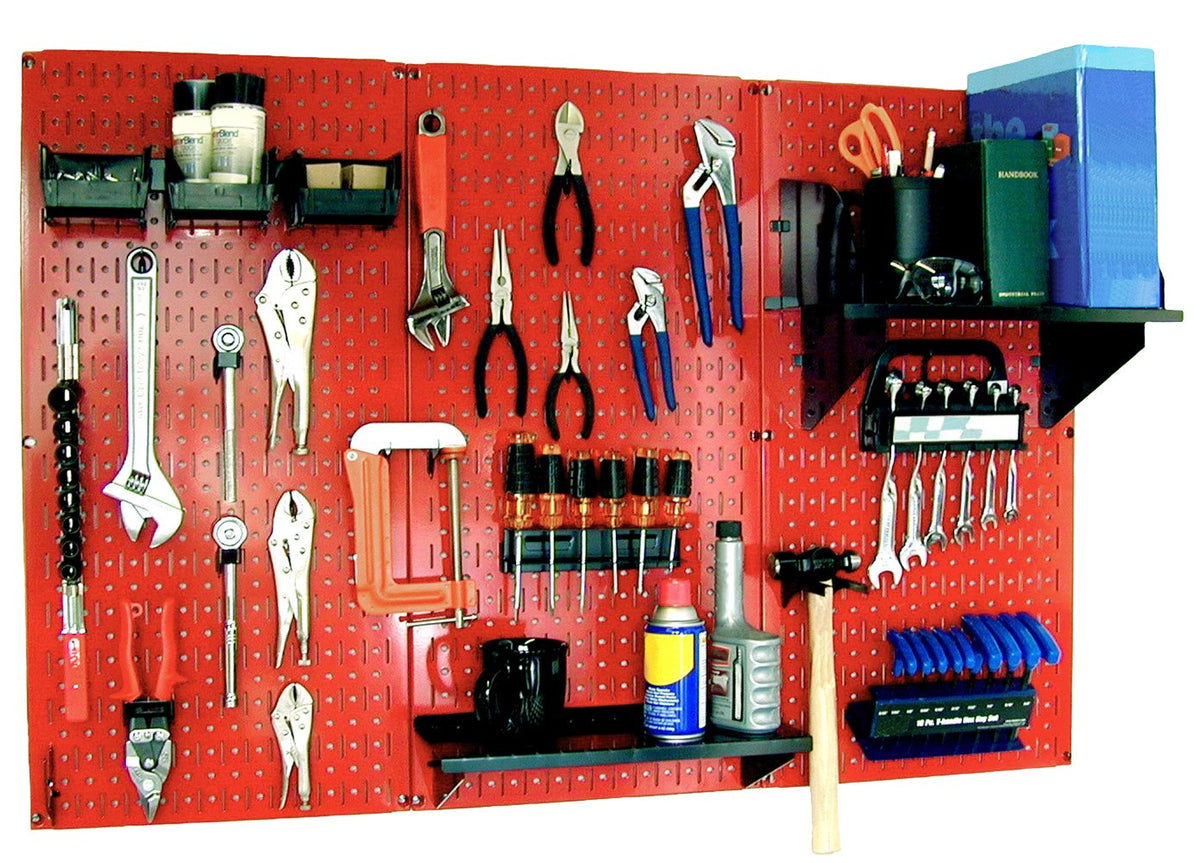 Wall Control Metal Workbench Tool Organizer System