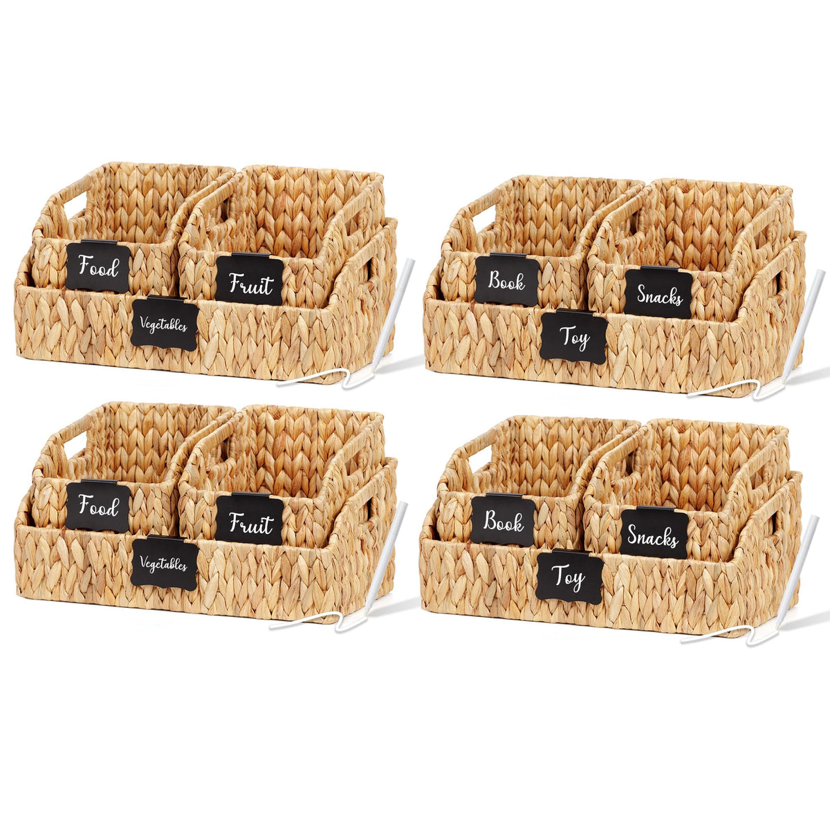 Stylave Wicker Baskets for Organizing 3 Pack