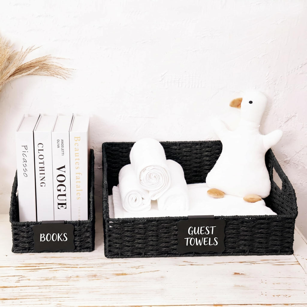 Stylave Wicker Storage Baskets for Organizing, 3-Pack