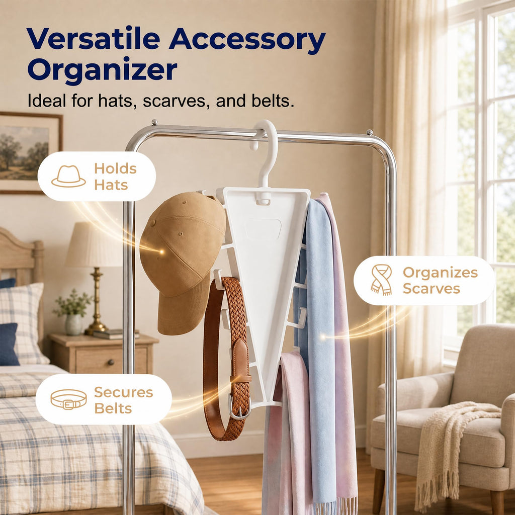 V-Shaped Double-Sided Space-Saving Closet Hanger