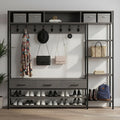 Hall Tree with Bench, Shoe Storage, Shelves & 2 Drawers