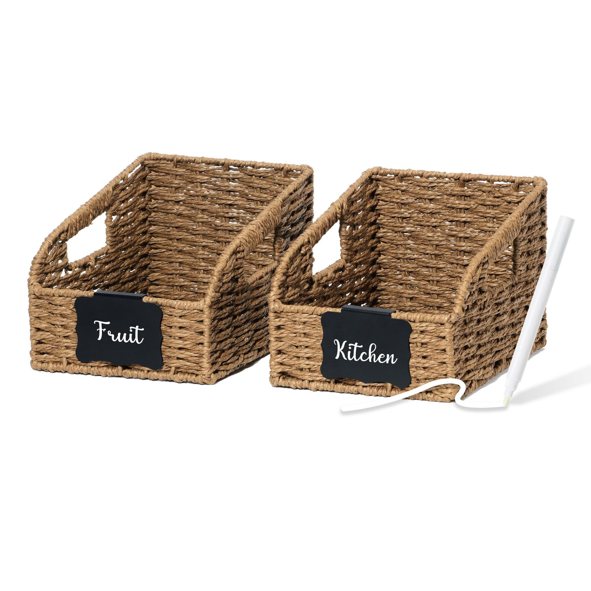 Stylave Wicker Baskets for Organizing 3 Pack