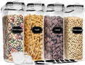 PRAKI Cereal Containers Storage Set (4L,135.2 Oz)