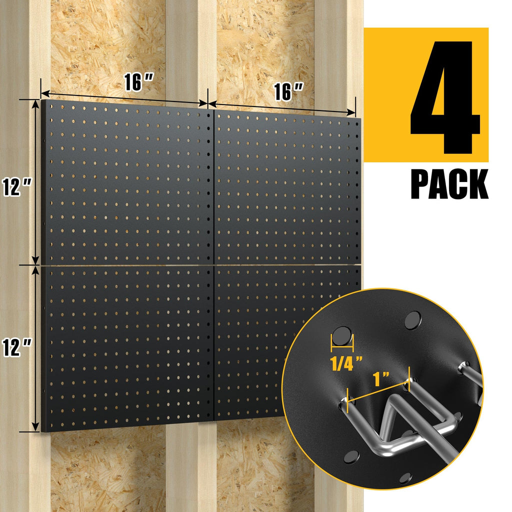 Spampur Metal Pegboard Wall Organizer with 50 Hooks