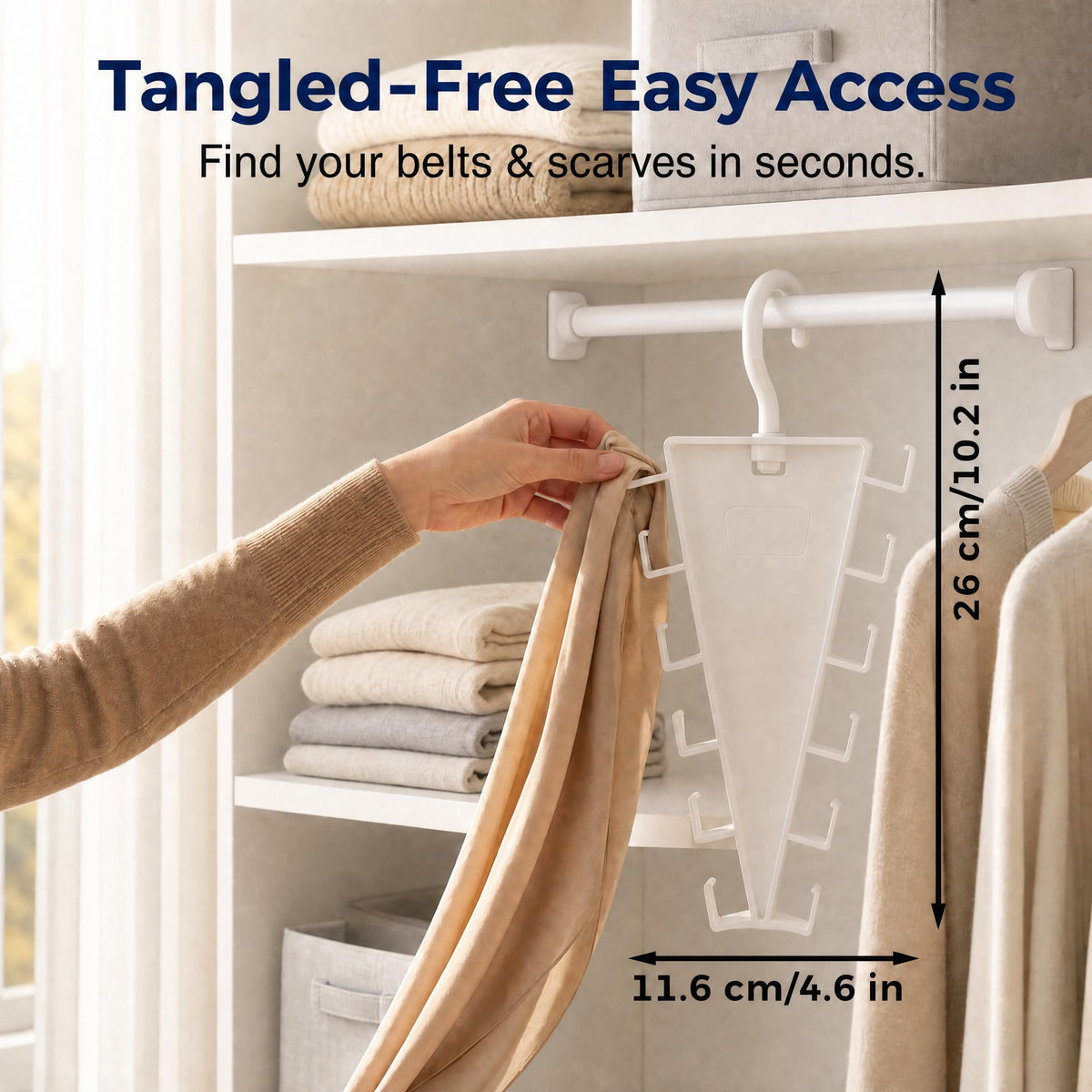 V-Shaped Double-Sided Space-Saving Closet Hanger