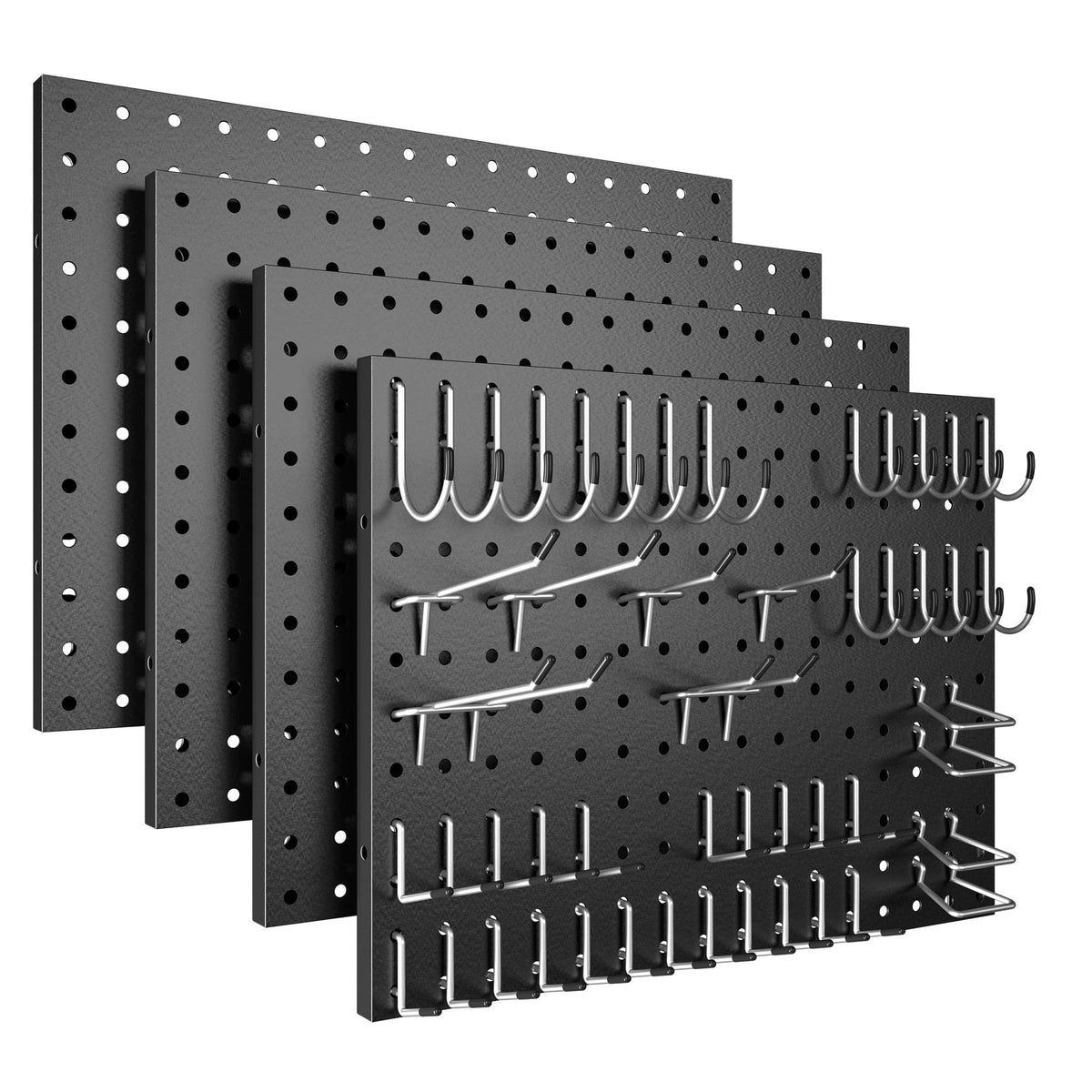 Spampur Metal Pegboard Wall Organizer with 50 Hooks
