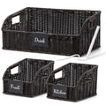 Stylave Wicker Storage Baskets for Organizing, 3-Pack