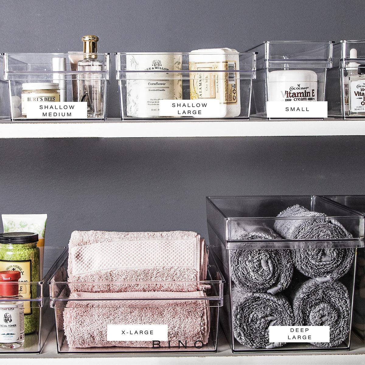 BINO Handler Multi-Use Storage Bins with Built-In Handles